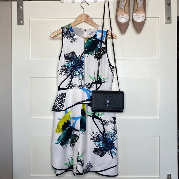 Proenza Schouler Sleeveless Ikebana Print Peplum Dress, 6, perfect condition. - Picture 4 of 7